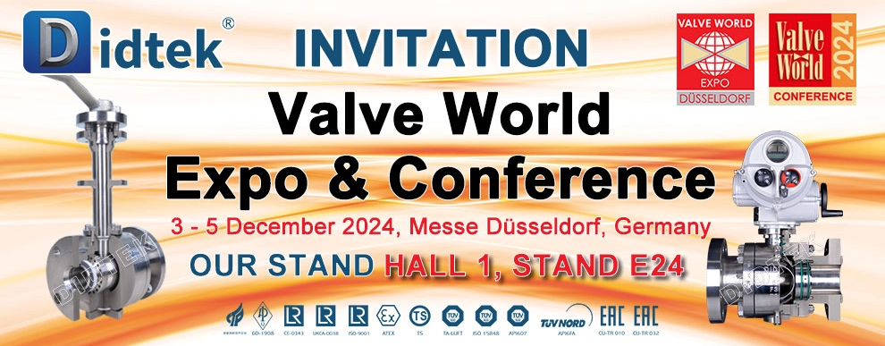 Didtek Valve World Dusseldorf Germany Expo & Conference 2024
