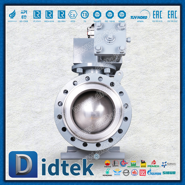 บอลวาล์ว Trunnion ไฮดรอลิกแบบนิวแมติกทางทะเลสำหรับวิศวกรรมนอกชายฝั่ง